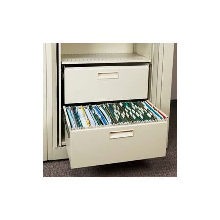 Datum Filing Systems Rotary File Cabinet Components, Letter File/Storage Drawer, Locking, Bone White XLT-FS1L-T15